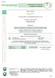 Certificato bioagricert